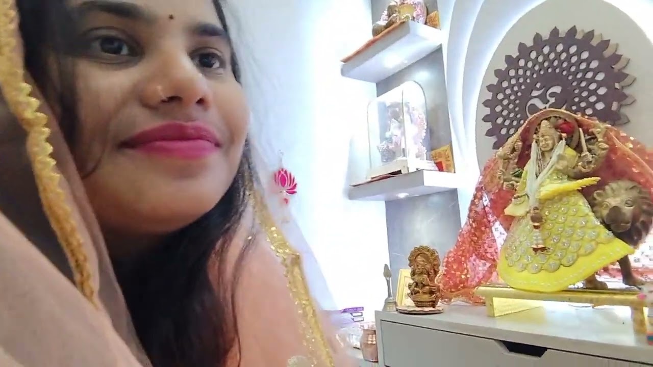 #Durga Mata ka shringar kaise karen@#♥️🥰🙏