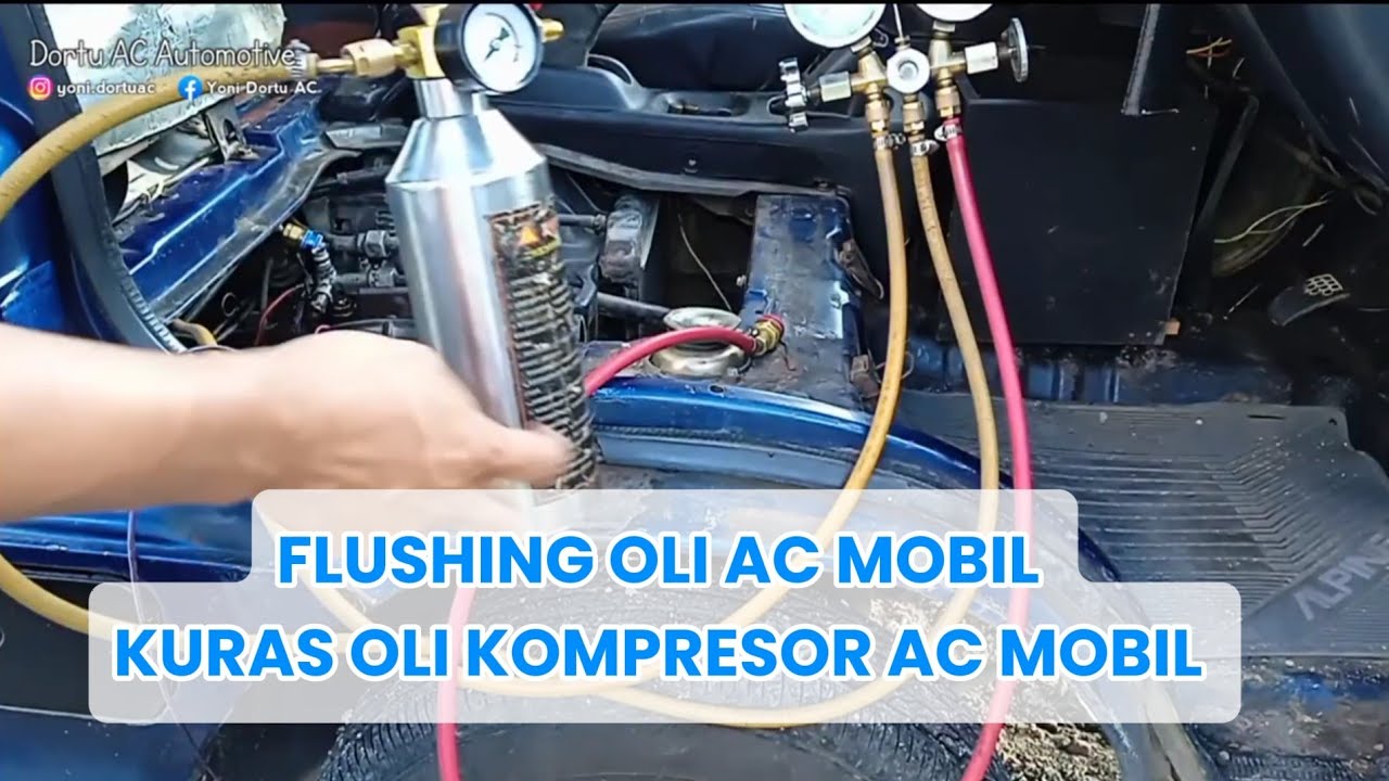AC mobil | cara flushing oli kompresor, kuras oli kompresor, flushing oli ac mobil , 
