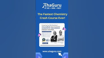 𝐀𝐜𝐞 𝐈𝐈𝐓 𝐉𝐄𝐄 𝐓𝐨𝐝𝐚𝐲 | JEE Crash Course | AhaGuru Physics for IIT JEE and NEET
