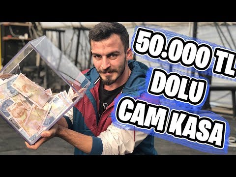 KIRILMAZ CAMDAN PARA KASASI YAPTIRDIM !! (50.000tl ÖDÜL)