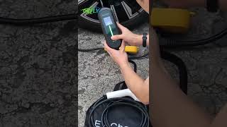 Teschev-cargador portátil EV de 220V y 230V, Wallbox 16A Type1 J1772,