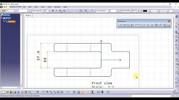 Catia Tutorial in Tamil 138 : Stacked Dimensions | Dimensions | Drafting