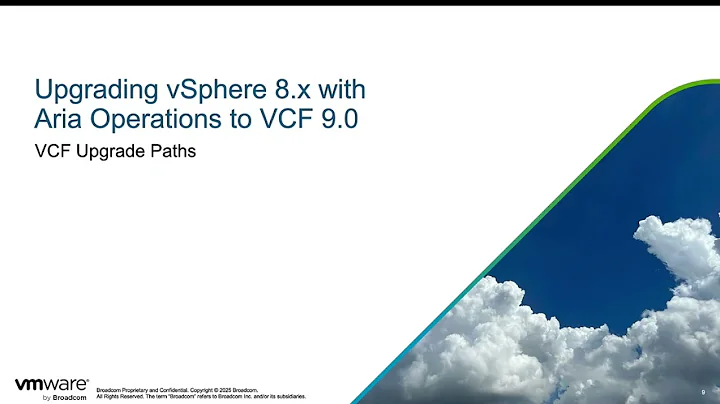 Comprehensive VCF 9 Upgrade Paths Overview