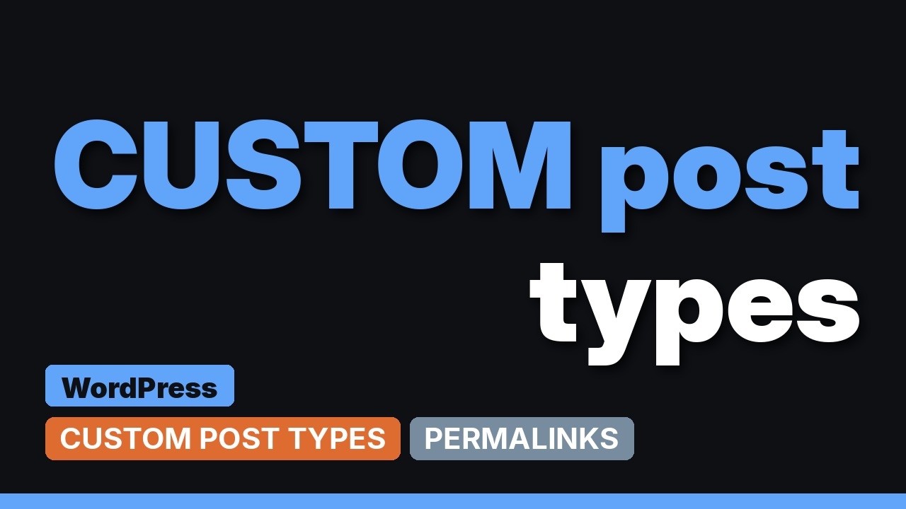 Wordpress: Custom post type permalinks (3 Solutions!!) - YouTube