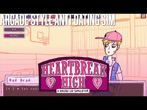 Arcade-Style Anti-Dating Sim - Heartbreak High: A Break-Up Simulator (All Endings) [Let's Play]