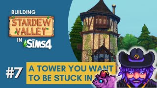 Recreating WIZARD TOWER & TRAVELING CART in the SIMS 4 | Building Stardew Valley Series | Episode 7
