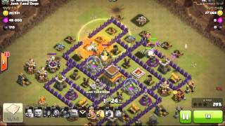 COC TH8 GoWiPe Hog 3 Star // 골페위호 8홀 완파