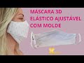 MÁSCARA 3D COM ELÁSTICO AJUSTÁVEL