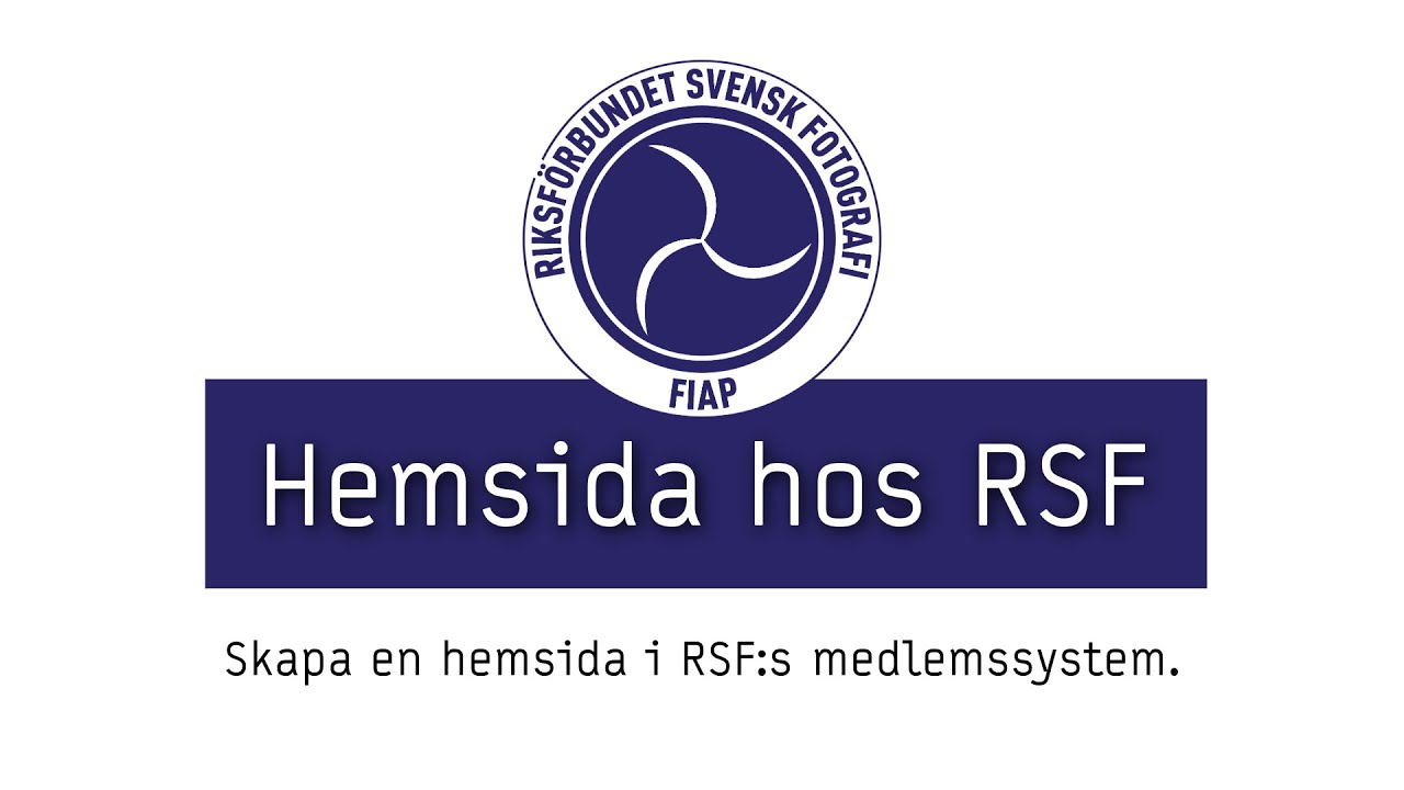 Hemsida hos RSF – teaser
