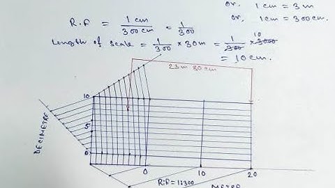 Diagonal scale problem 1 || Engineering Drawing Scale || All In One