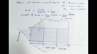 Diagonal scale problem 1 || Engineering Drawing Scale || All In One