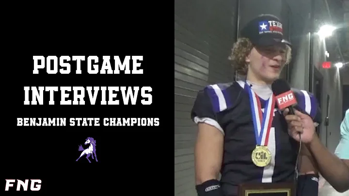 Benjamin Defeats Loraine To Win State Championship