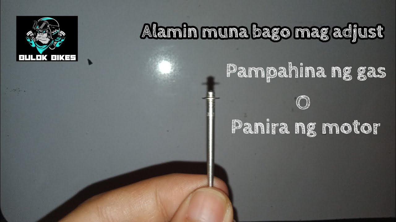 Pag aadjust ng karayom para humina sa gas