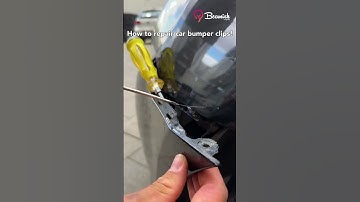 How to repair car bumper clips 🚗 #repairs #car #tricks