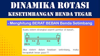 Bahas Soal Kesetimbangan Benda Tegar | Menghitung Berat Benda yang Setimbang (Fisika Kelas 11)