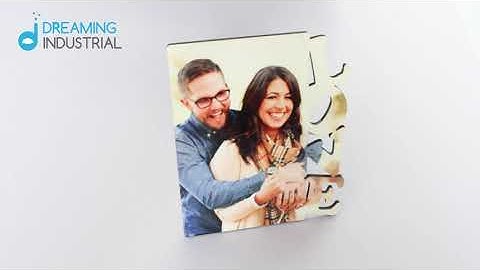 How To Sublimate MDF Hardboard Photo Panels with Letter LOVE