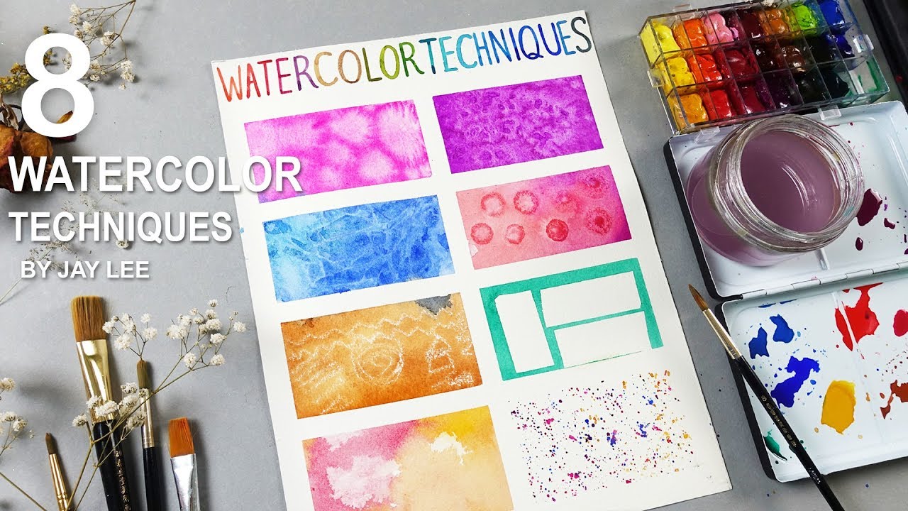 8 Basic Watercolor Techniques for Beginners - YouTube