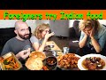 Foreigners try indian food  foreigner trying chole bhature first time  indian food reaction