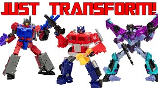 JUST TRANSFORM Legacy United G1 Prime, Slipstream & Quake | #transformers