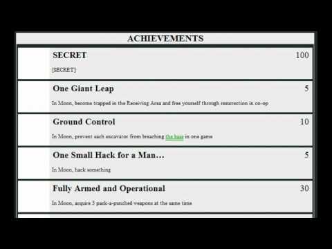 Rezurrection Achievement Guide: Moon (Call of Duty: Black Ops)