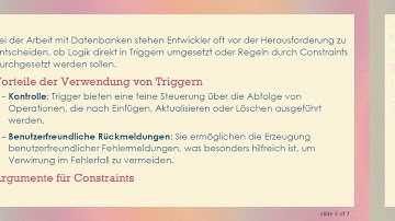 Verständnis der Performance-Überlegungen bei Triggern vs. Constraints im Datenbankdesign