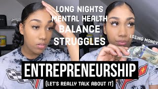 ENTREPRENEUR STRUGGLES &amp; LESSONS (the truth) + mental health &amp; self care | Real talks with Aida🖤