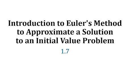 (1.7) Introduction to Euler