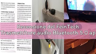 Recensione del FeinTech Trasmettitore audio Bluetooth 5.0 aptX HD a bassa latenza Toslink SPDIF, ner