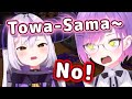 Towa Gets Mad At Laplus For Saying Towa Sama In A Girly Voice ENG Sub Hololive 