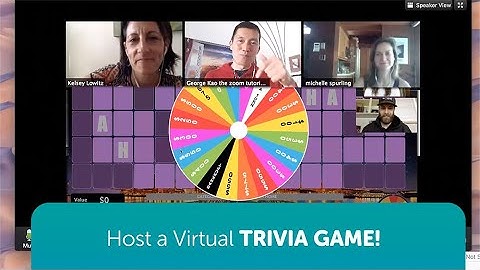 Add some FUN into your video meetings with TriviaMaker
