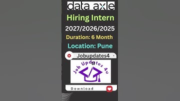 Data Axle is hiring Intern | 2027/26/25 Batch Invited | Freshers Campus Drive 2025 #jobupdates4u