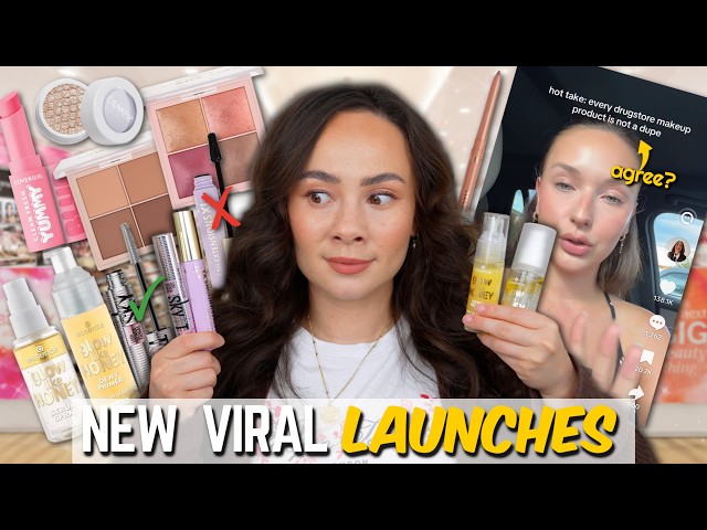Thumbnail for "not every drugstore makeup product is a dupe"...but they're definitely inspired  😂