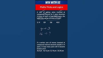 Maths trick Compound Interest చక్ర వడ్డీ aptitude tricks and logics for SSC RRB DSC IBPS EXAMs 2024