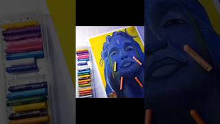lord shiva drawing , with oil pastel #video #viral #lordshiva