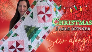 Sew the Peppermint Forest Christmas Table Runner