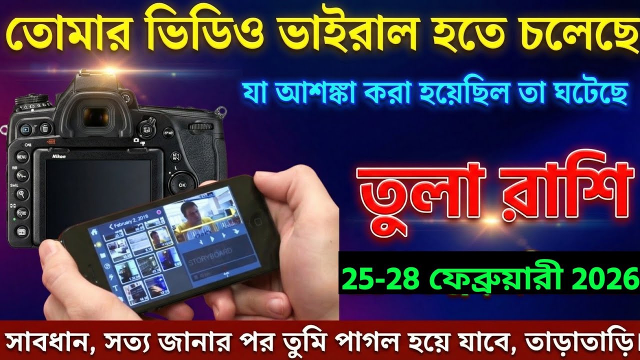 তুলা রাশি,২৫-২৮ ফেব্রুয়ারী, ২০২৬ যা আশঙ্কা করা হয়েছিল, তাই ঘটেছে, ভিডিওটি ভাইরাল হতে চলেছে।