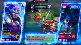BADANG VS TRASH TALKER HELCURT IN MYTHIC RANK | BADANG BEST BUILD | MLBB screenshot 4