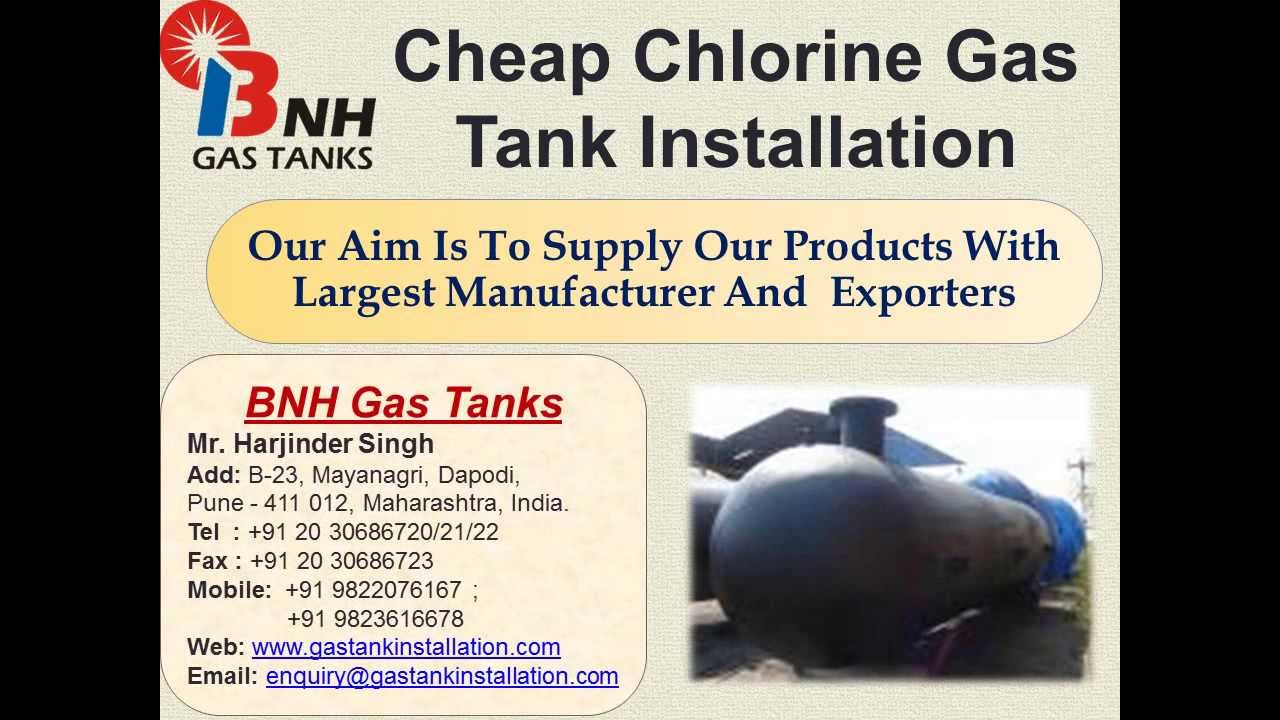Used Chlorine Gas Tank Installation
