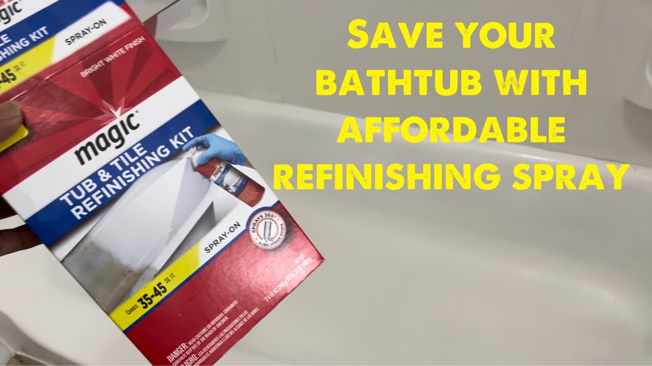 How to magic Bathroom tub and tile refinishing kit DIY YouTube