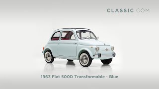 1963 Fiat 500D Transformable - Blue