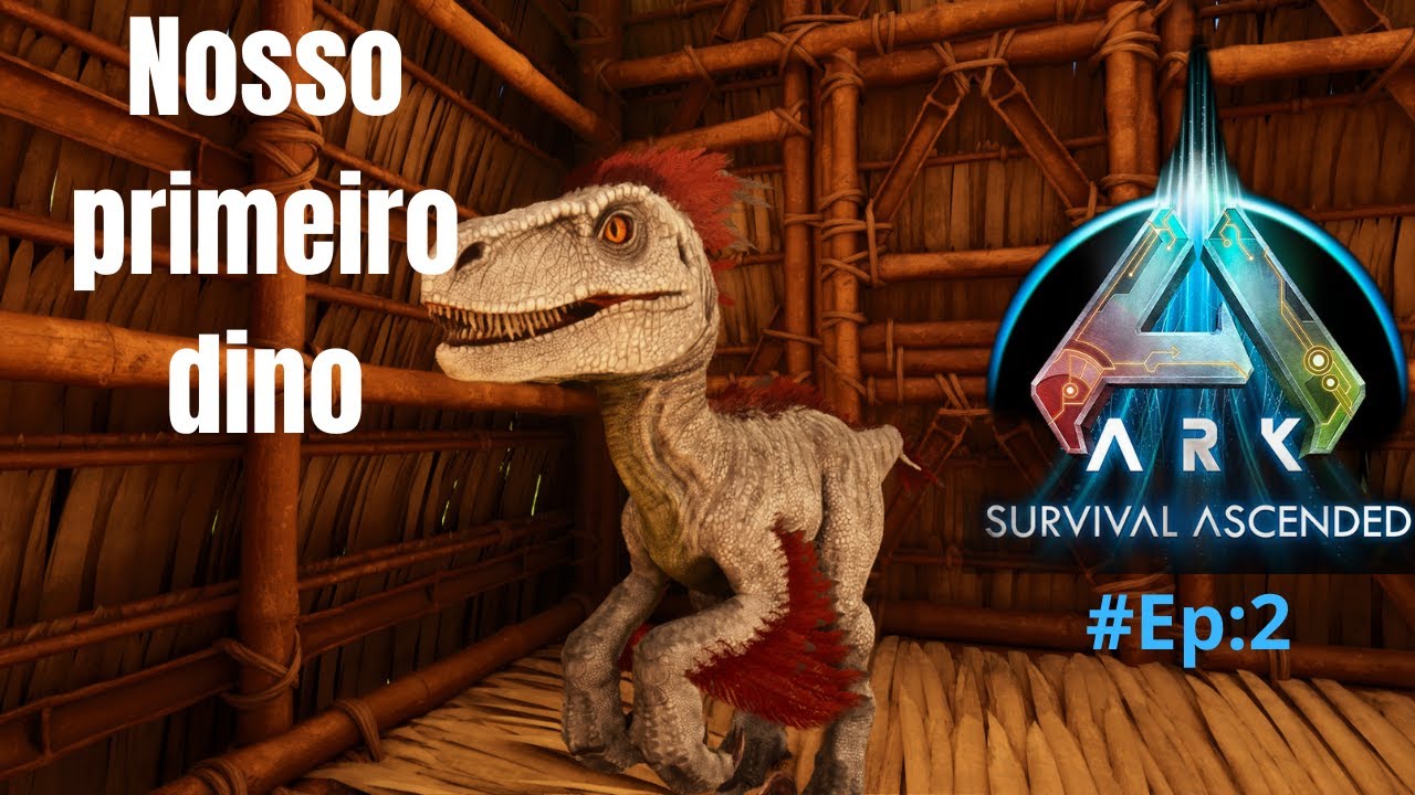 Ark survival ascended Nosso primeiro dinossauro - YouTube