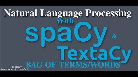 Textacy Python Tutorial - Bag of Words/Terms