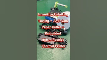 Unboxing Testing Embedded 80mm Receipt Printer！ #pos #thermal #printer #factory