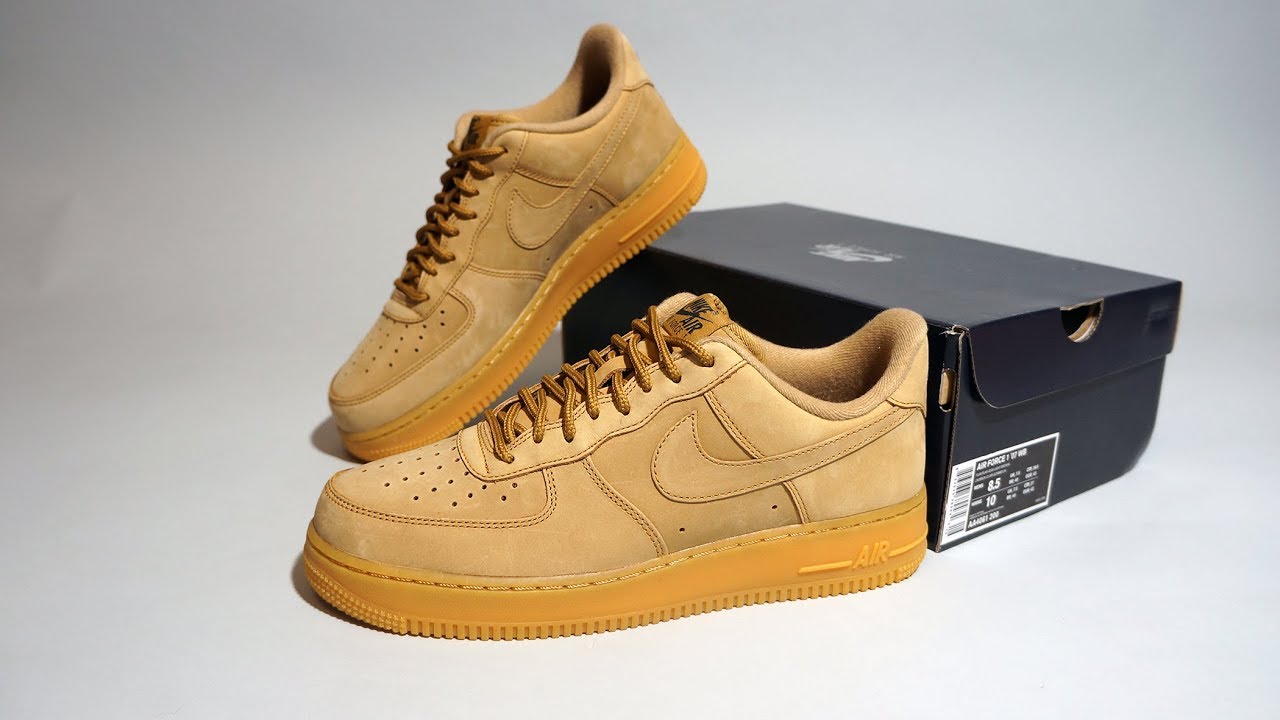 Nike Force 1 Low Flax AA4061-200 - YouTube