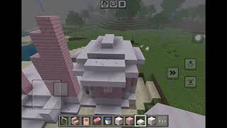 Building a Pink Princess Mansion Castle Aesthetic - Minecraft Creative Mode | Raw No Edit ASMR Build screenshot 3