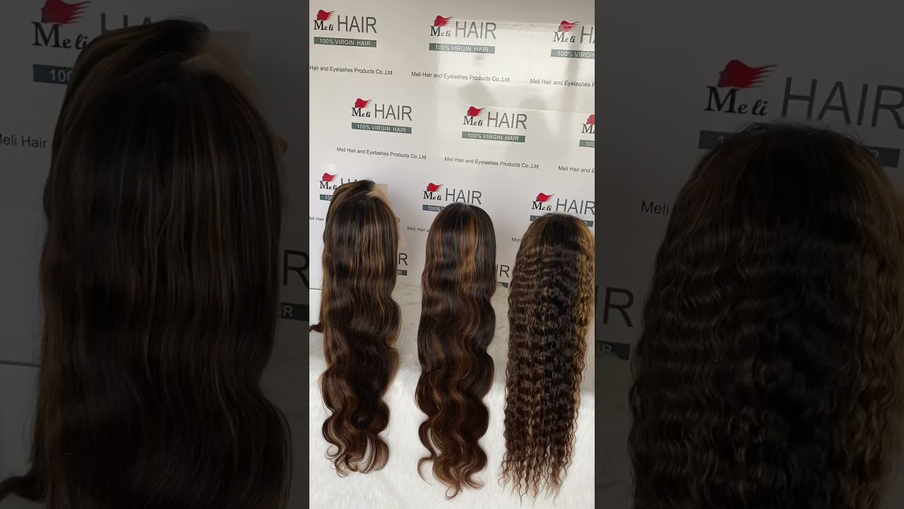 Highlight transparent lace frontal wig high density and quality wig install braid hair custom wigs