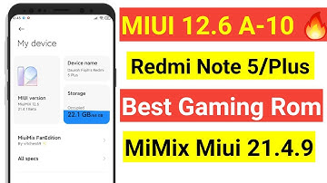 MIUI 12.6 | REDMI 5 PLUS | REDMI NOTE 5 | GAMING | INSTALL+BANKING+MAGISK+NETFLIX | ANDROID 10