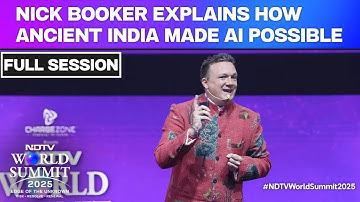 Nick Booker Explains How Ancient India Made Artificial Intelligence Possible | NDTV World Summit 