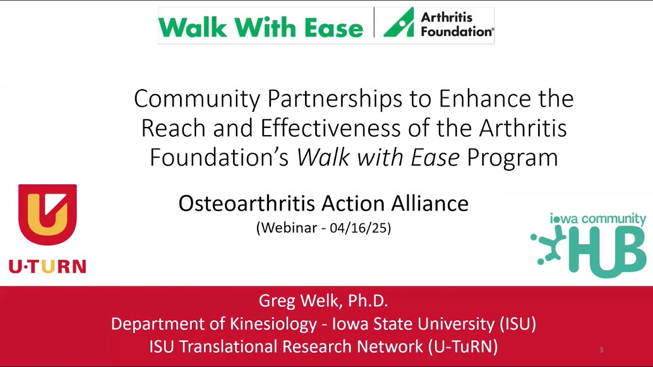 Community Partnerships to Enhance Reach & Effectiveness of the Arthritis Foundation’s Walk with Ease