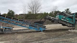 Powerscreen 320 SR Crushing Bank Run Sand & Gravel